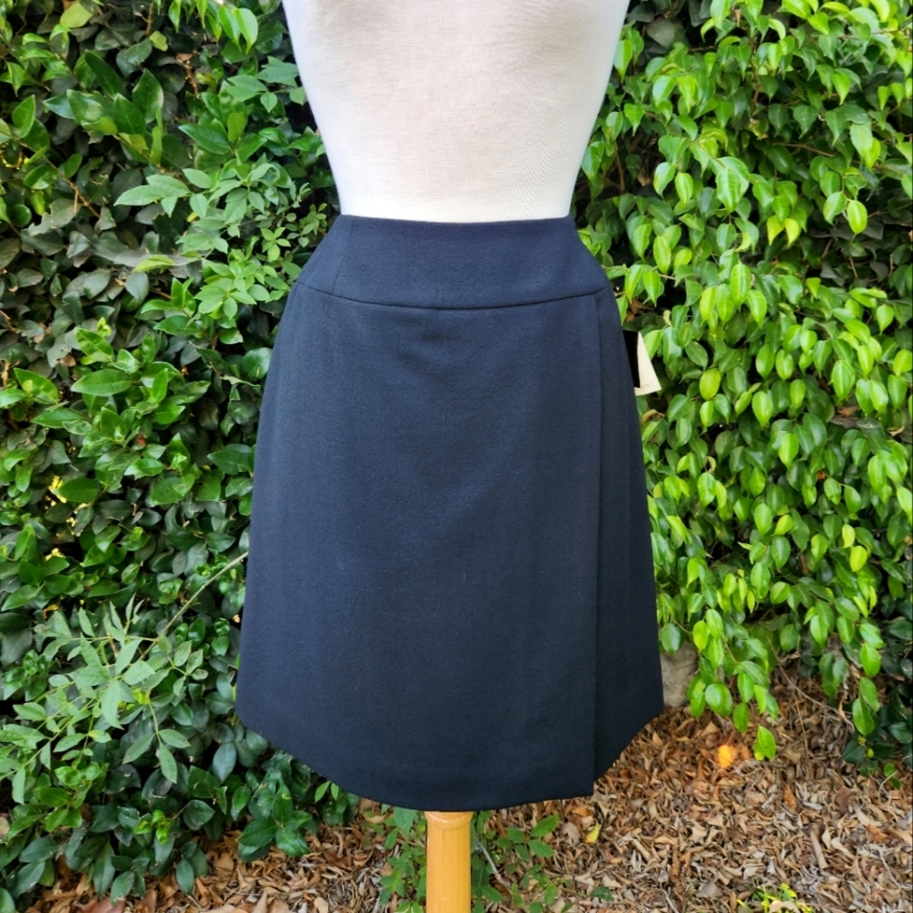 Valerie Stevens Wool Blend A-Line Skirt